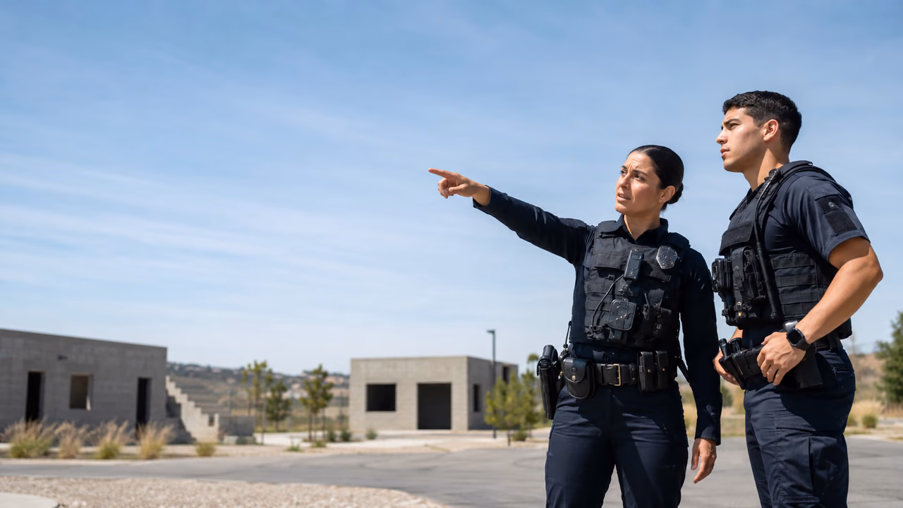 Patrol officers in training during the Thatcher Lewis Essentials leadership course for frontline supervisors