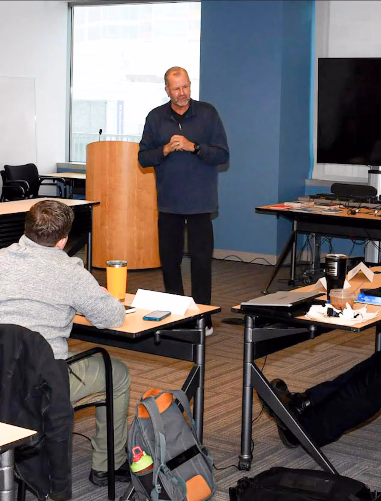 Jon Fehlman presenting to a leadership training class